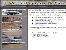 Tablet Screenshot of jwclayton.com